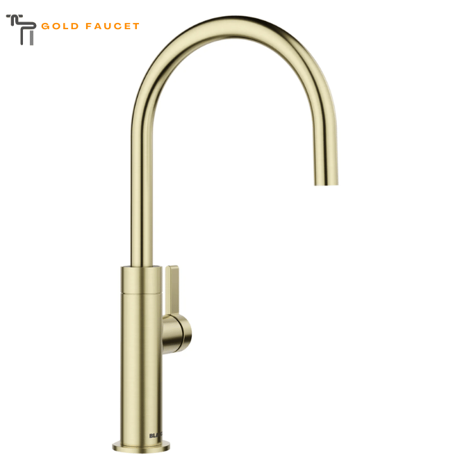 Satin Gold Beverage Faucet Blanco Culina II High Arc RO Compatible 1.5 GPM Brass