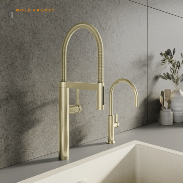 Blanco Culina II High Arc Beverage Faucet, RO Compatible, Satin Gold, 1.5 GPM, Brass