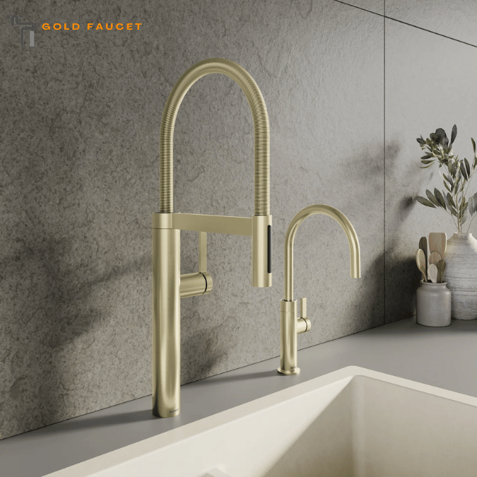Blanco Culina II High Arc Beverage Faucet, RO Compatible, Satin Gold, 1.5 GPM, Brass