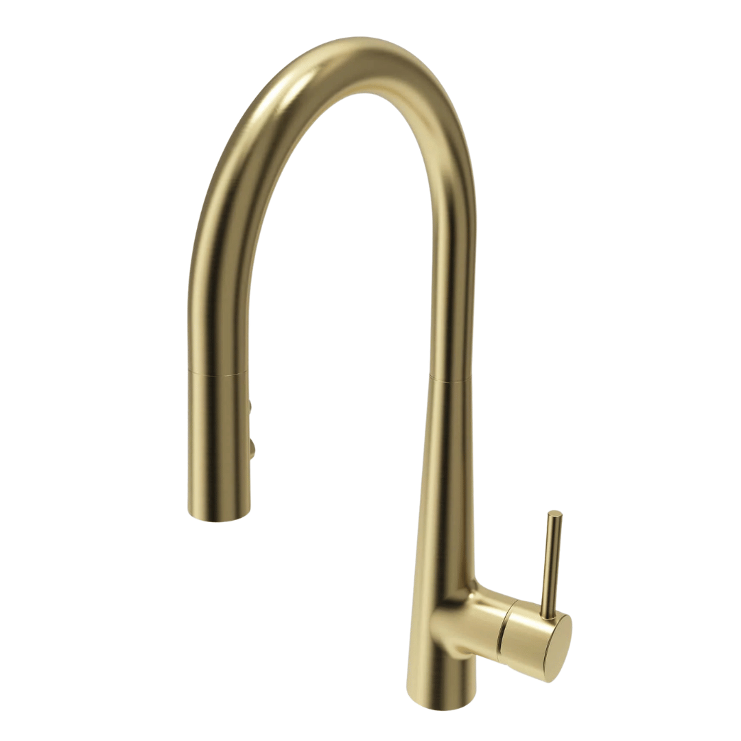 Brushed Gold  Kitchen Faucet Bocchi Lugano 1.75 GPM Brass