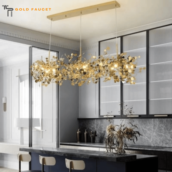 Stainless Steel Gold kitchen island