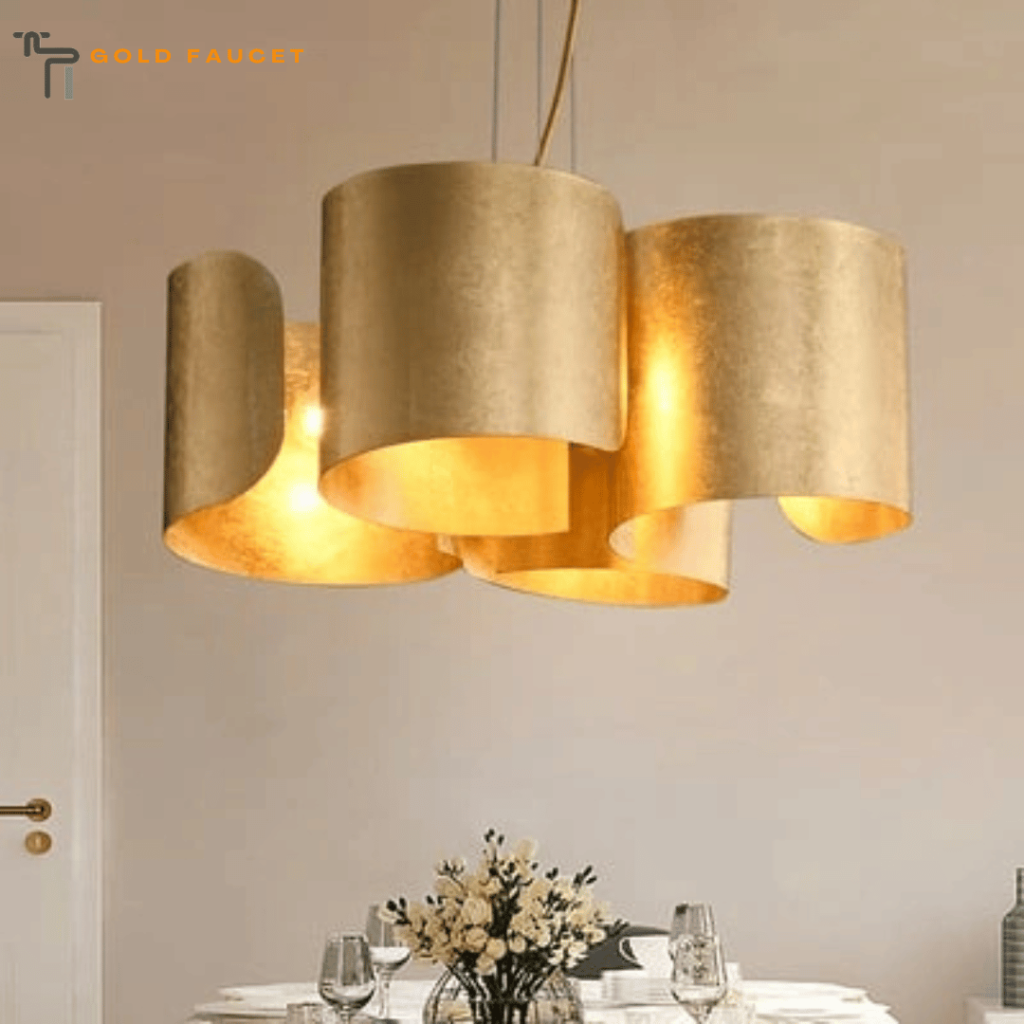 Glam Gold Kitchen Island Light