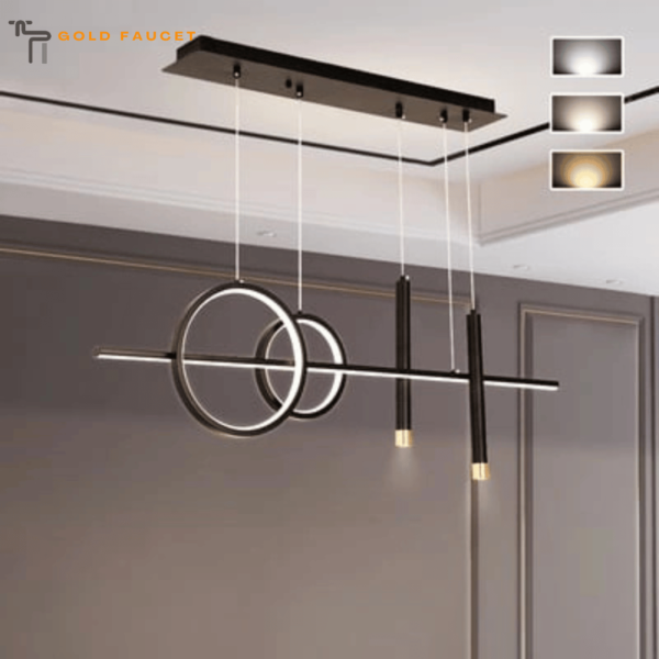 Geometric Black Metal Kitchen Island Light Pendant Light