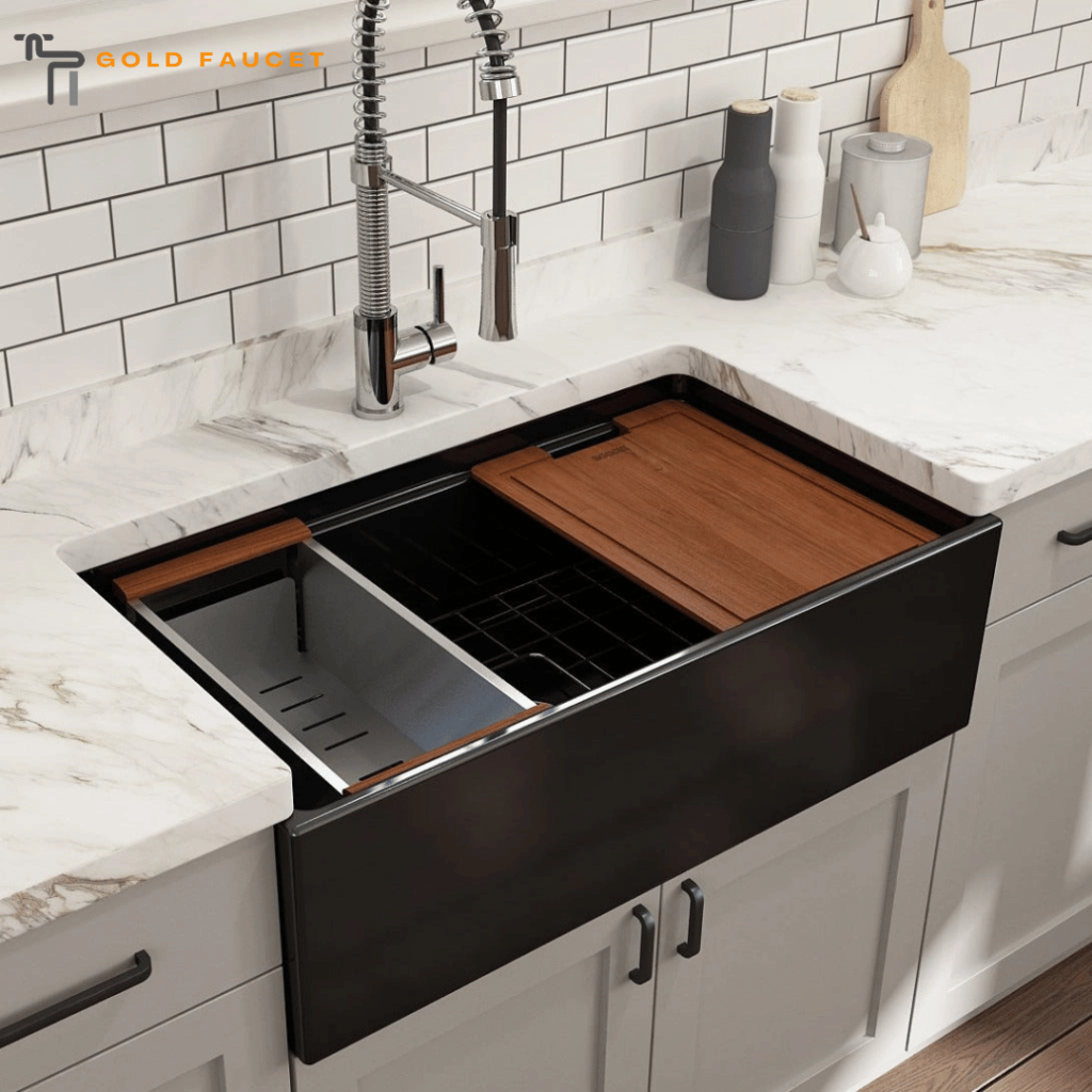 Black Farmhouse Sink