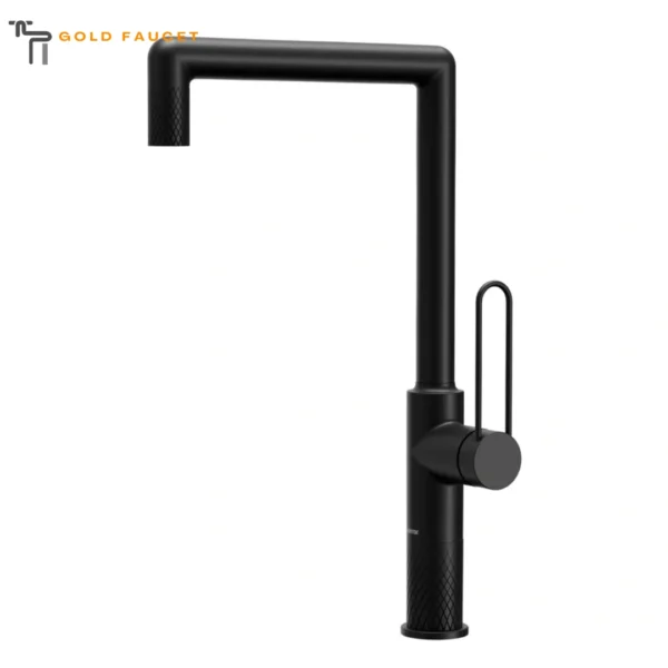 Matte Black Kitchen Faucet Standard Sherman 1.8 GPM Single Lever Handle