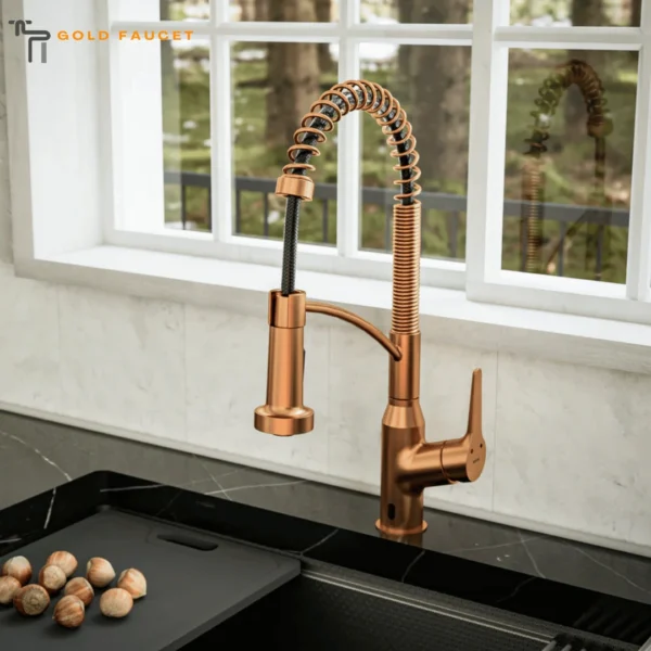 Brushed Copper Kitchen Faucet