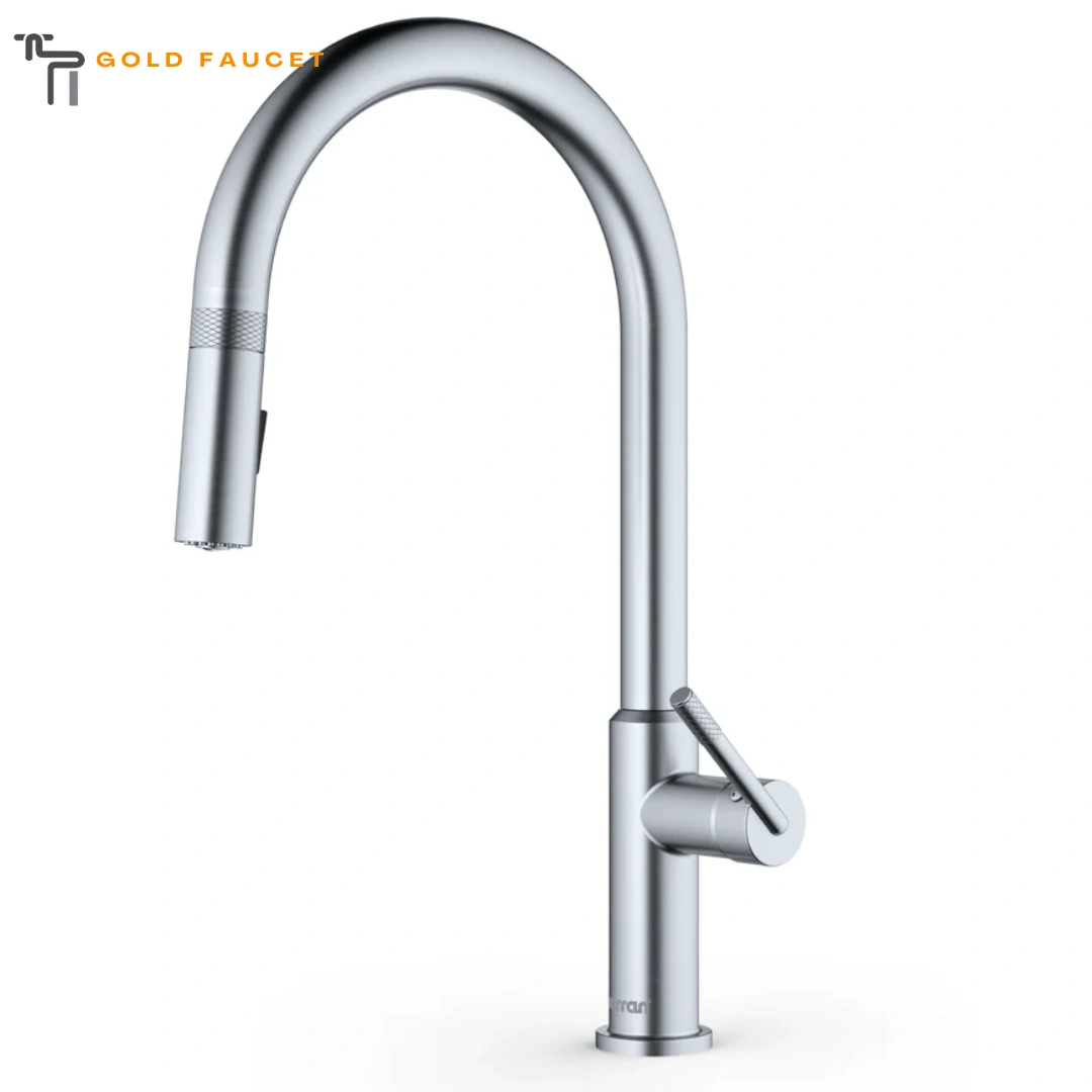 Stainless Steel Kitchen Faucet 1.8 GPM Single Lever Handle Lead Brass ADA