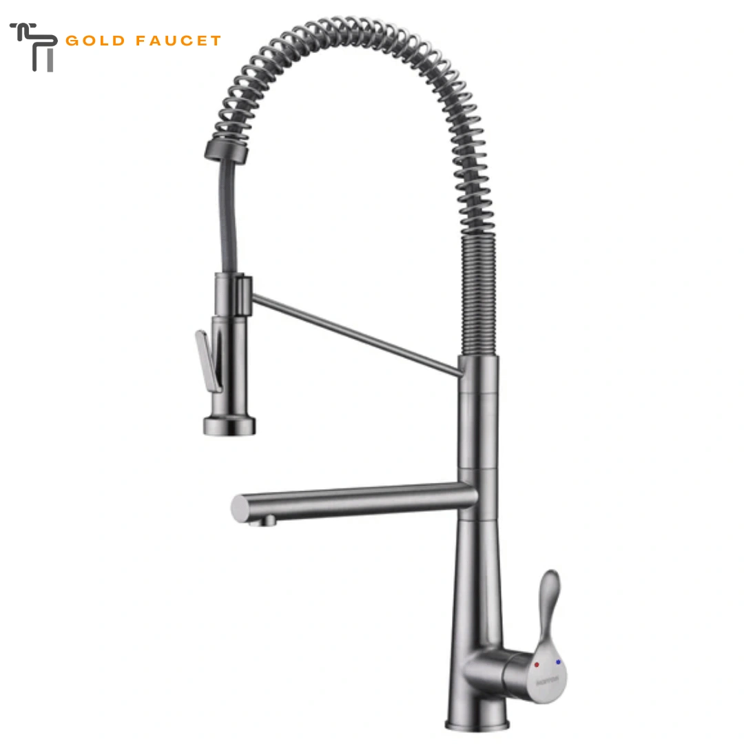 Stainless Steel Kitchen Faucet Single Lever Handle Lead free Brass ADA