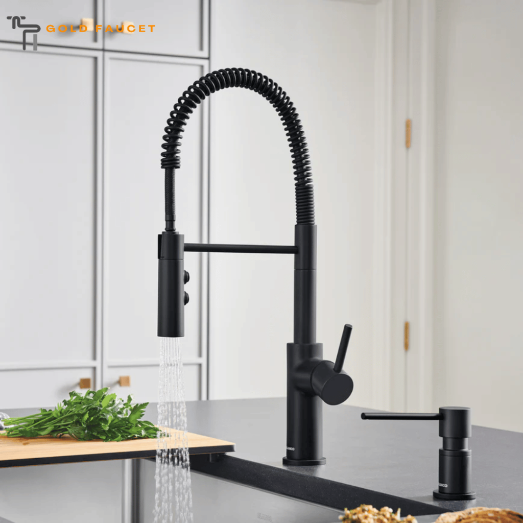 Blanco Catris Semi-Pro Pull-Down Dual-Spray Kitchen Faucet, Matte Black