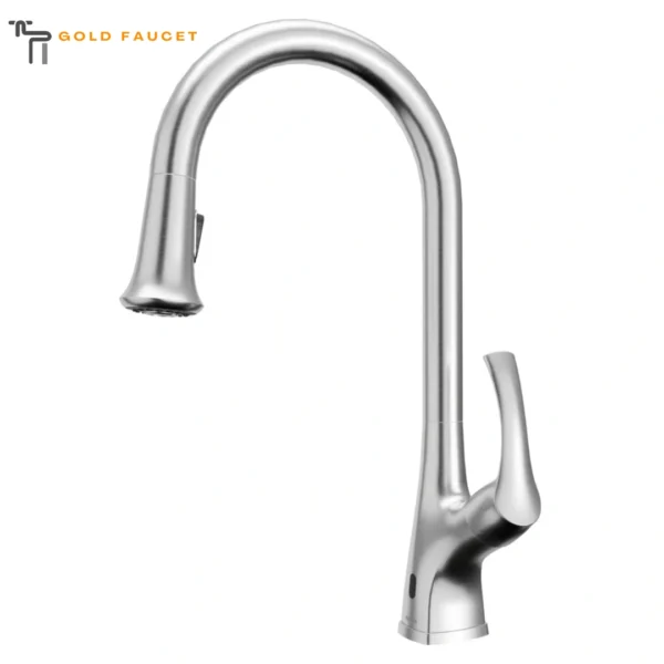 Stainless Steel Kitchen Faucet 1.8 GPM Single Lever Handle Lead Touchless