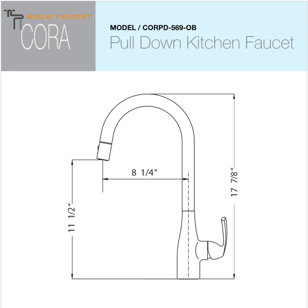 Houzer Kitchen Faucet Cora Pull Down Oil Rubbed Bronze