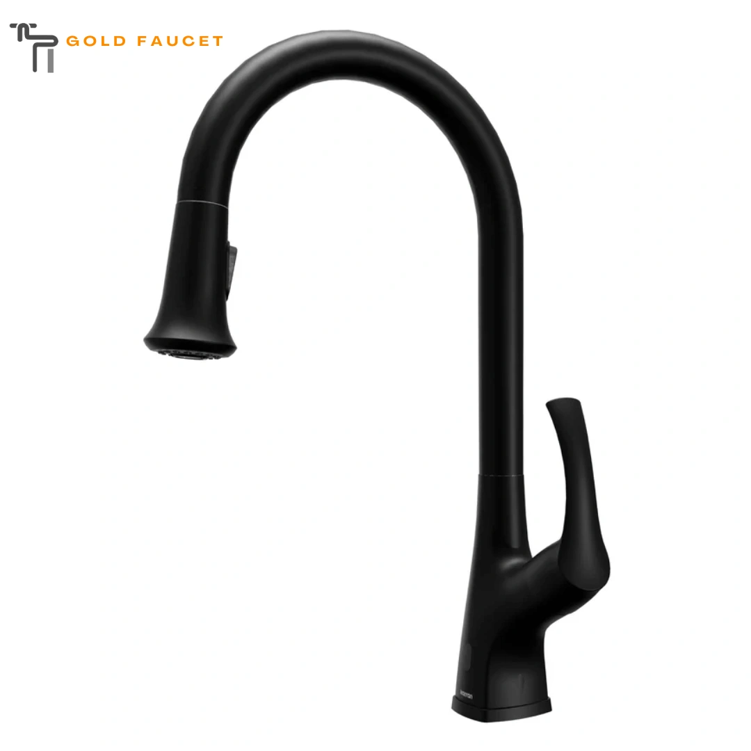 Matte Black Kitchen Faucet Touchless 1.8 GPM Single Lever Handle