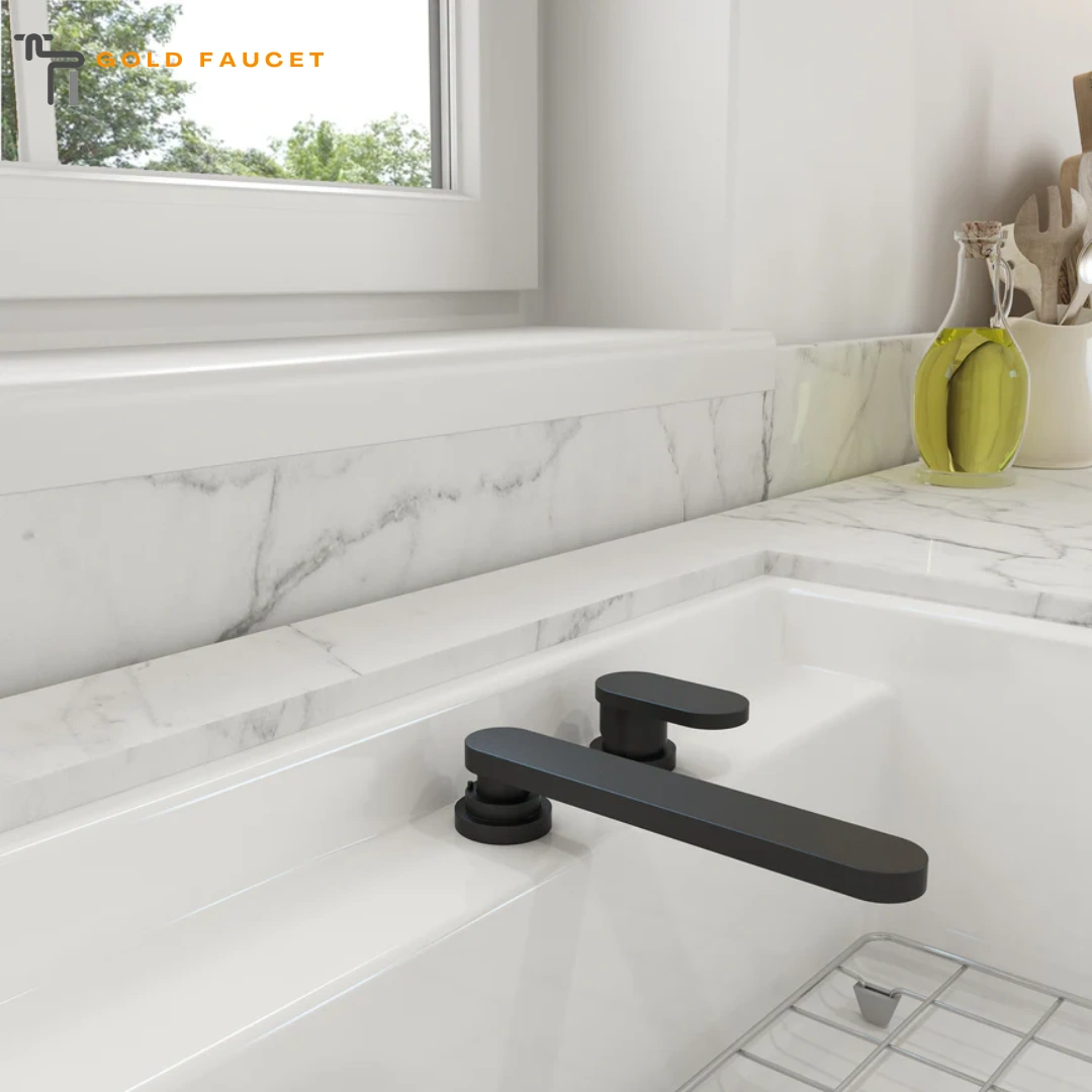 Black kitchen faucet BOCCHI Baveno Move 1.75 GPM Lever Brass