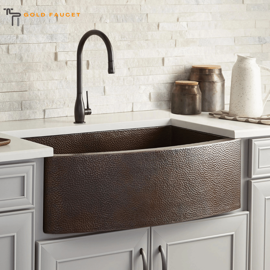 Trails Native Rhapsody Copper Farmhouse Sink Antique