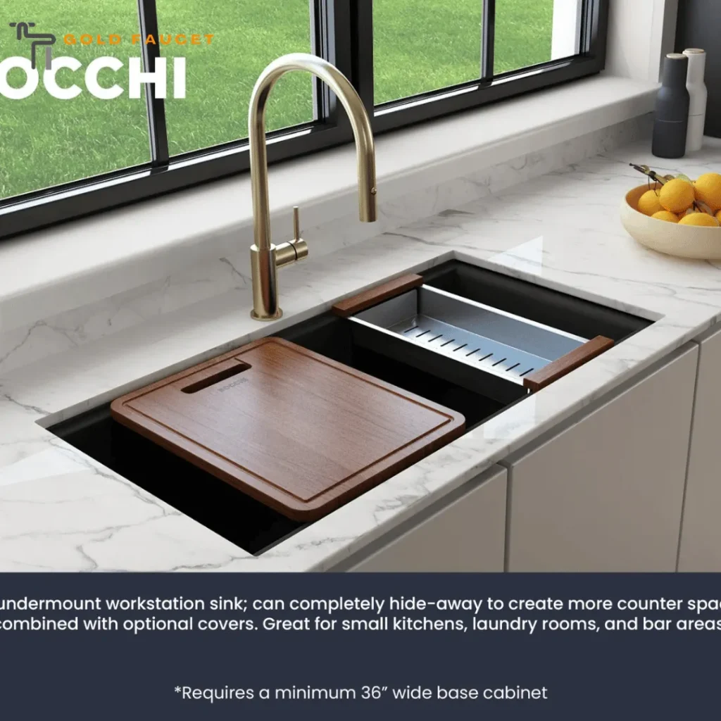 Workstation commercial Sink