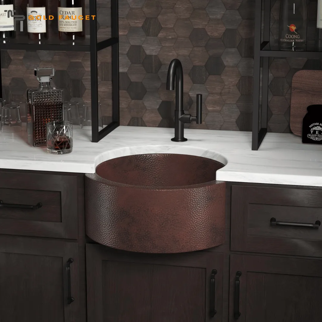 Native Trails Fiesta Copper Farmhouse Sink Antique