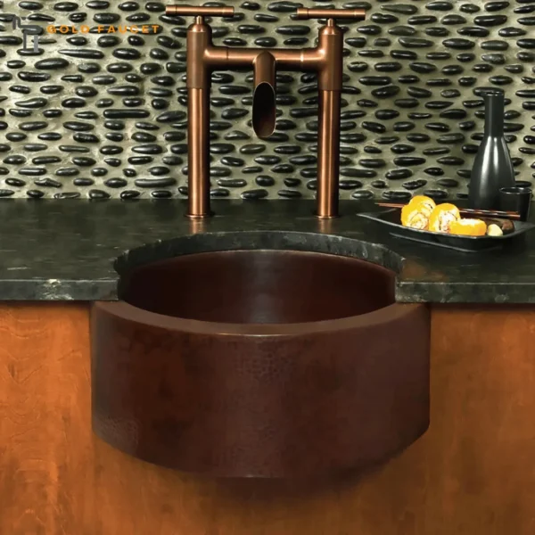 Native Trails Fiesta Copper Farmhouse Sink Antique