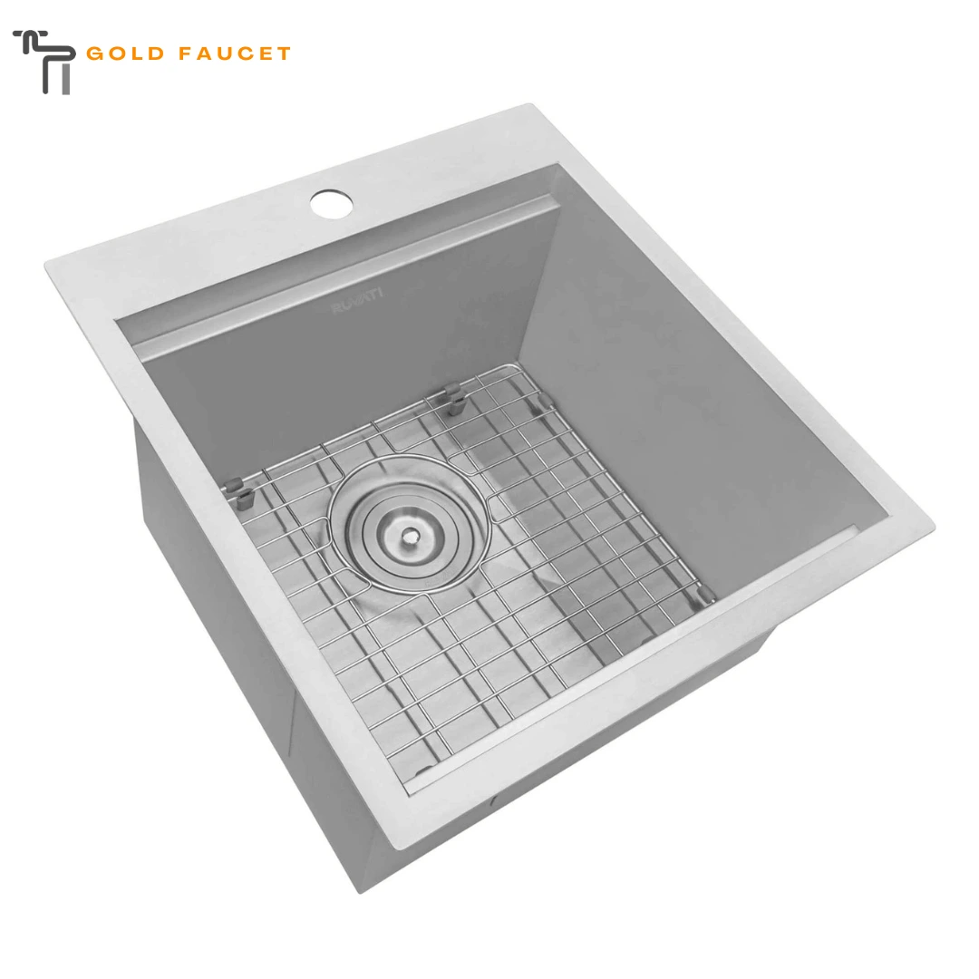 Ruvati Workstation Drop-in Tiny outdoor Sink Topmount Bar Prep Stainless Steel