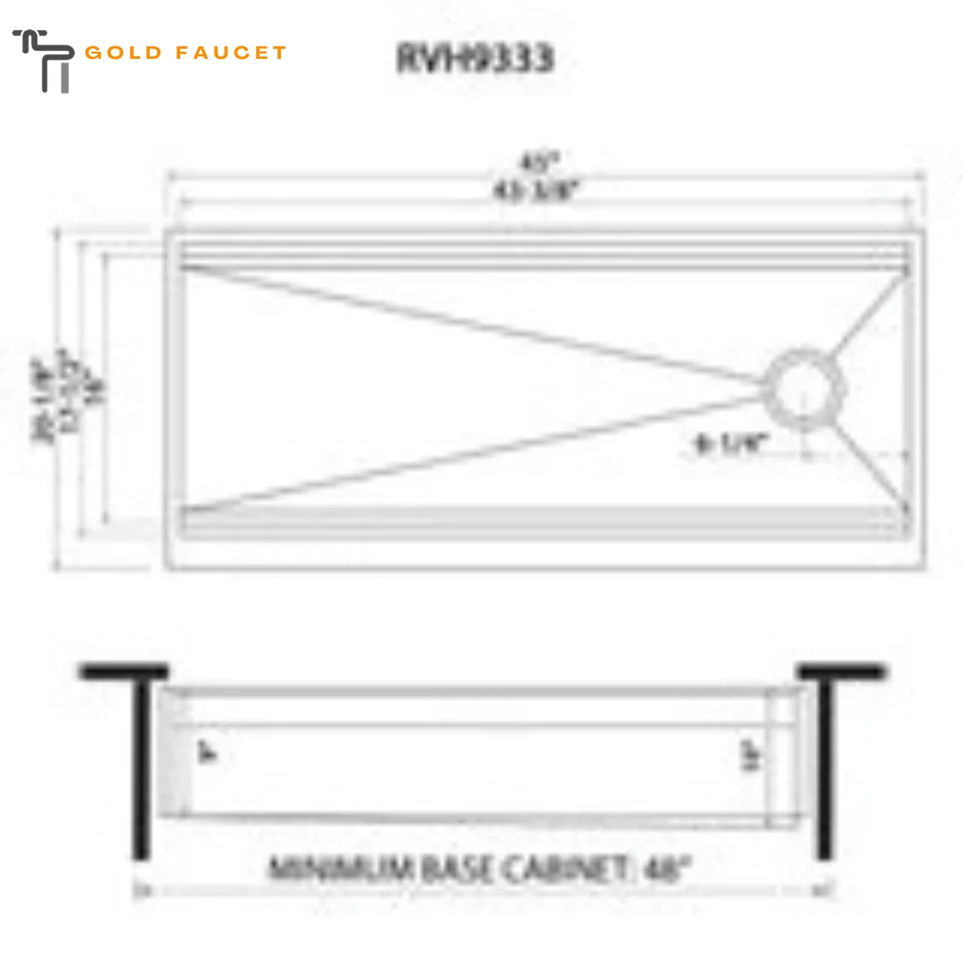 Stainless Steel Workstation Apron front Farmhouse Sink Ruvati Dual-Tier